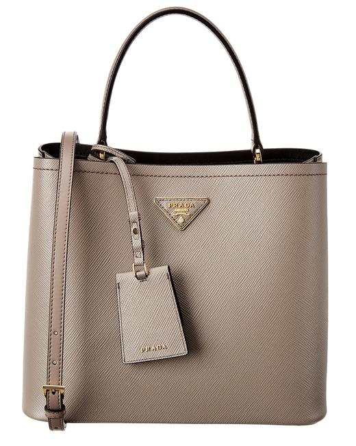 Prada Double Panier Saffiano Leather Tote