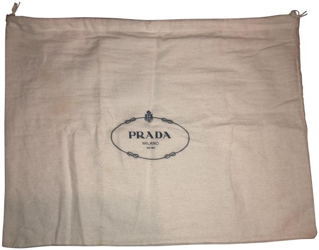 Prada Dust White Felt Tote