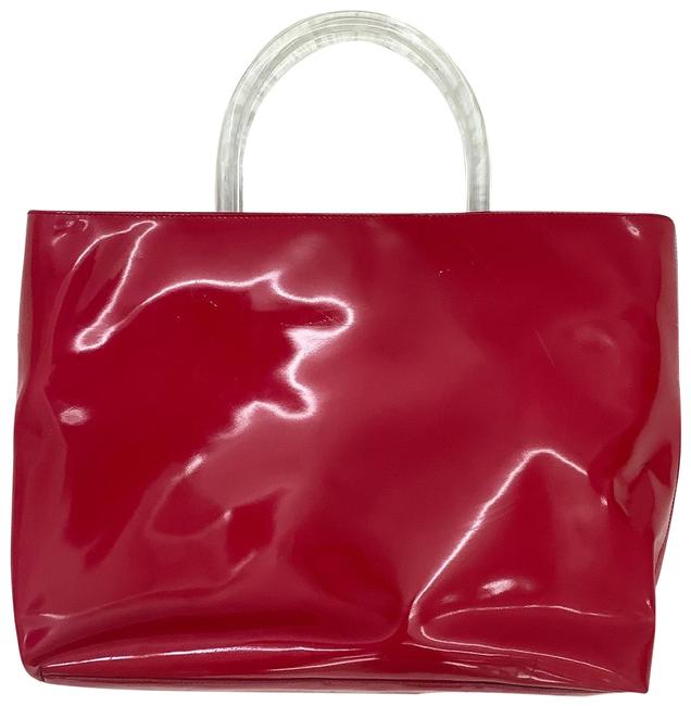 Prada Enamel Pink Tote