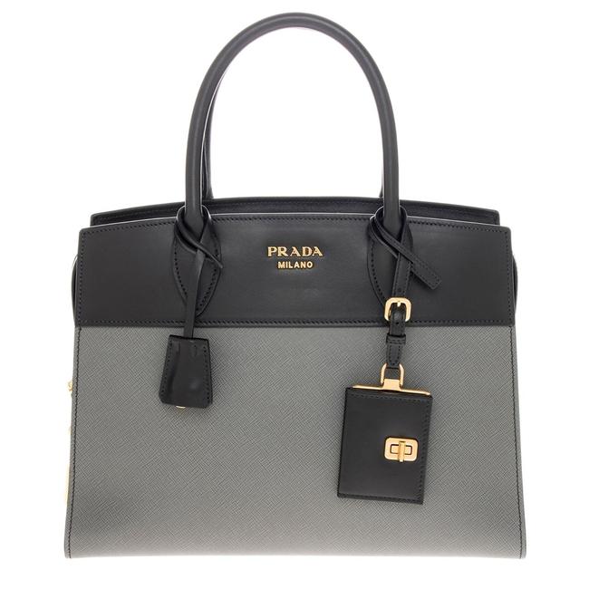 Prada Esplanade Womens Handbag Black+grey 1ba046 2evu F0jwn Tote