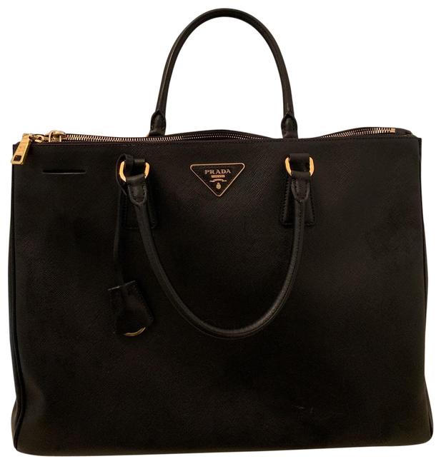 Prada Galleria Executive Black Saffiano Leather Tote