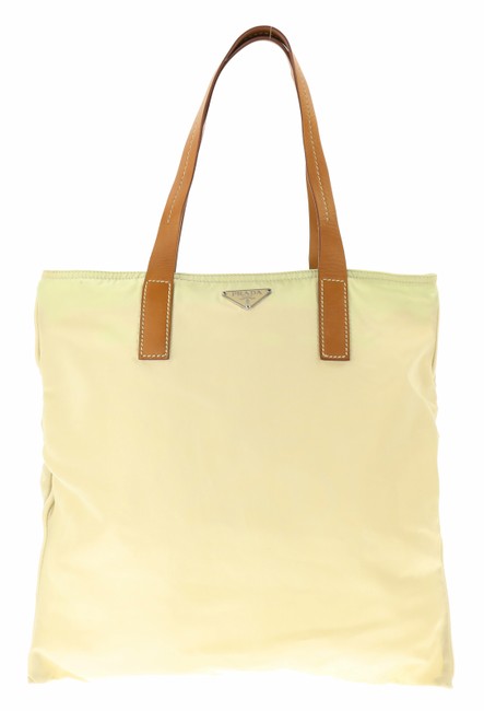 Prada Flat Beige Nylon Tote