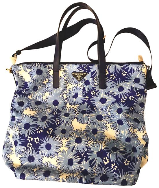 Prada Floral Tessuto Tote