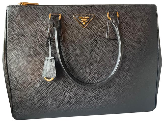 Prada Galleria Bag Black Saffiano Leather Tote
