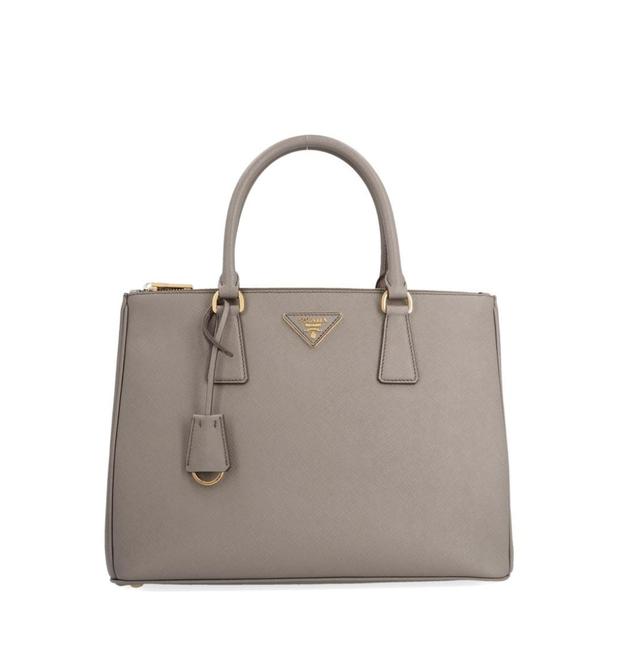 Prada Galleria Bag Ct New Medium Khaki Leather Tote