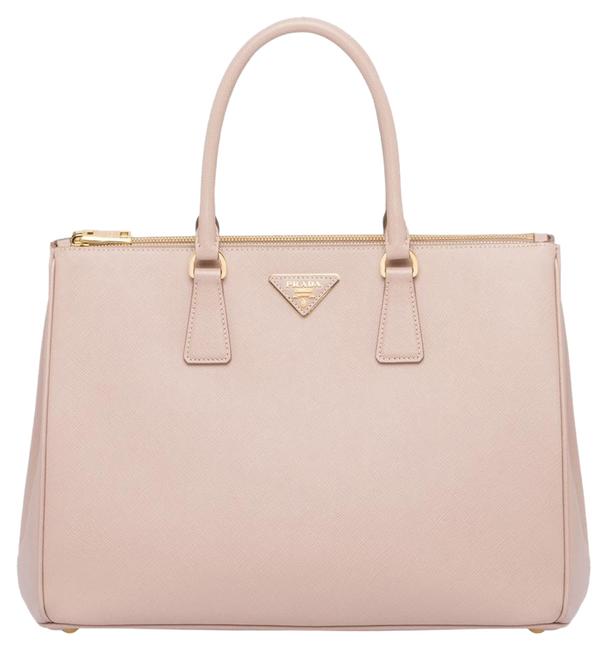 Prada Galleria Beige Saffiano Leather Tote