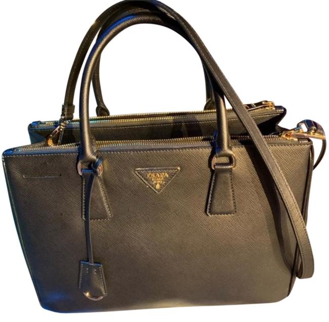 Prada Galleria Black Leather Tote