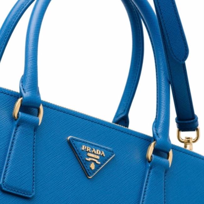 Prada Galleria Cobalt Saffiano Leather Tote