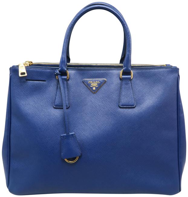Prada Galleria Large Saffiano Darkblue Calfskin Tote