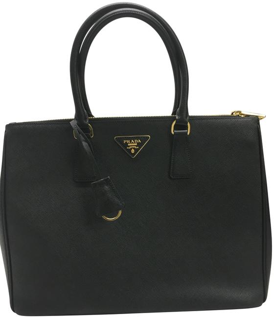 Prada Galleria Lux Black Saffiano Leather Tote