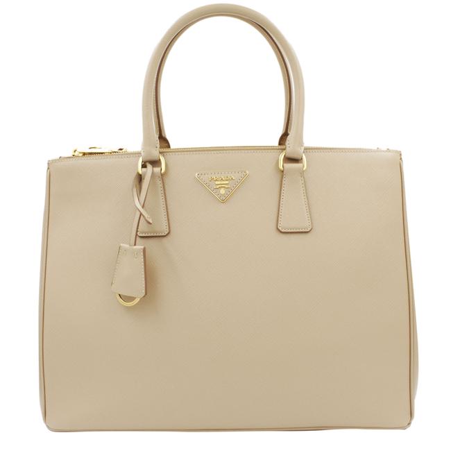Prada Galleria Lux Ladies Beige Saffiano Leather Tote