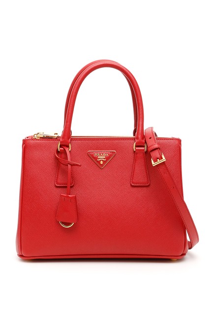 Prada Galleria Lux Saffiano Red Tote