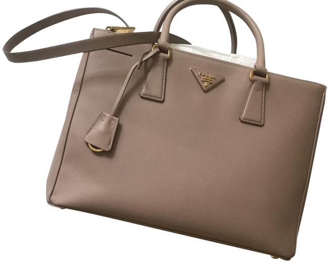 Prada Galleria Medium Blush Saffiano Leather Tote