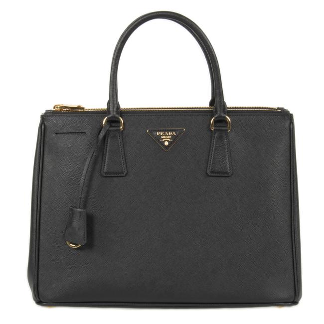 Prada Galleria Medium Saffiano 32956 Black Leather Tote