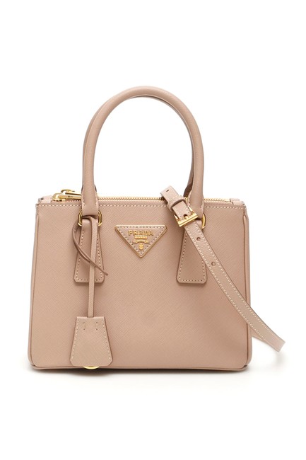 Prada Mini Bag Galleria Lux Saffiano Pink Tote