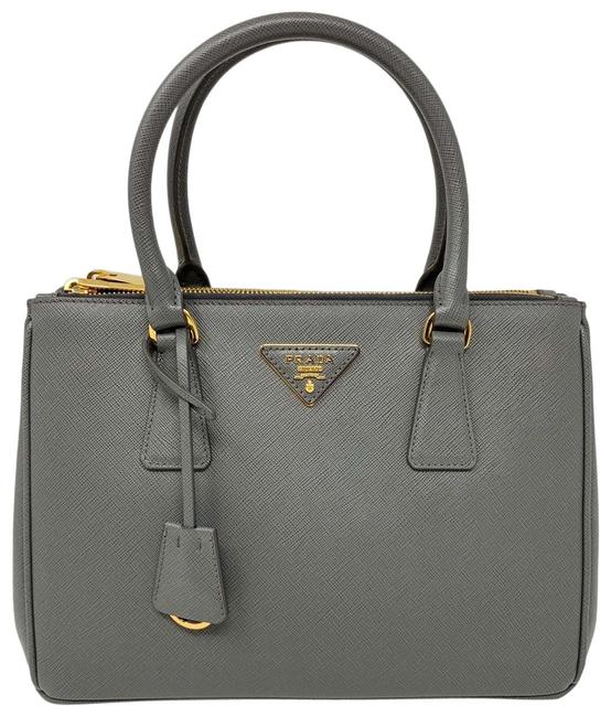 Prada Galleria Small Mercurio Leather Tote