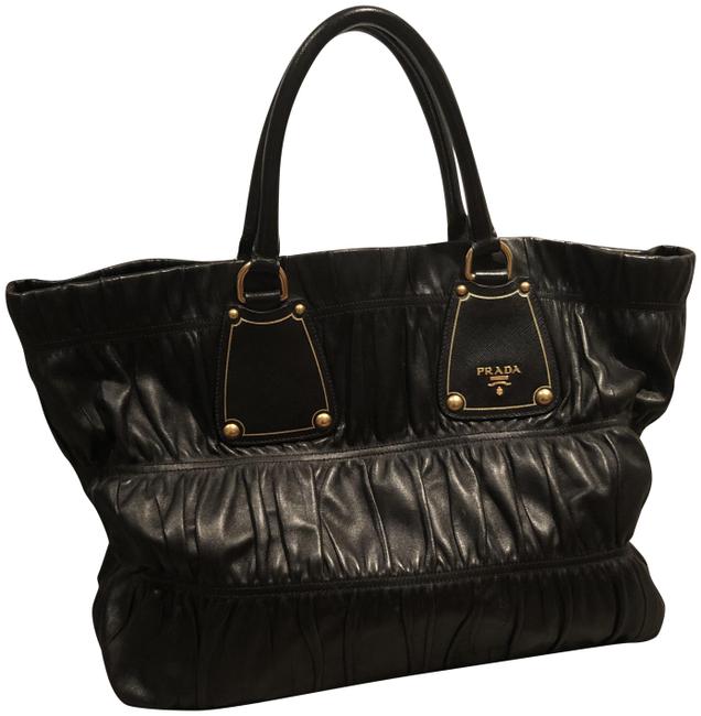 Prada Gaufre Black Nappa Leather Tote