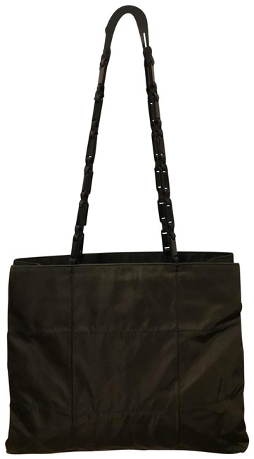 Prada Green Canvas Tote