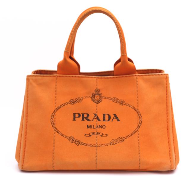 Prada Handbag Orange Tote