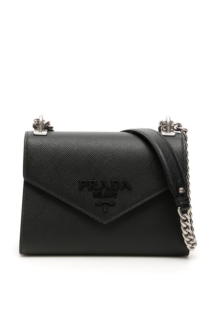 Prada Leather Monochrome Black Tote