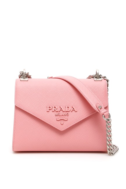 Prada Leather Monochrome Pink Tote