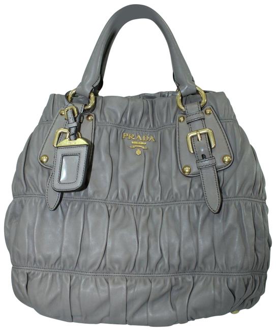 Prada Light Brown Nappa Gaufre Tote