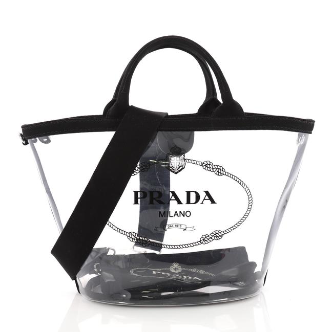 Prada Logo Clear Pvc Tote