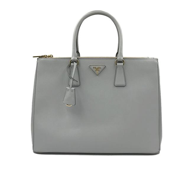 Prada Lux Galleria Ladies 1ba786nzv Gray Saffiano Leather Tote