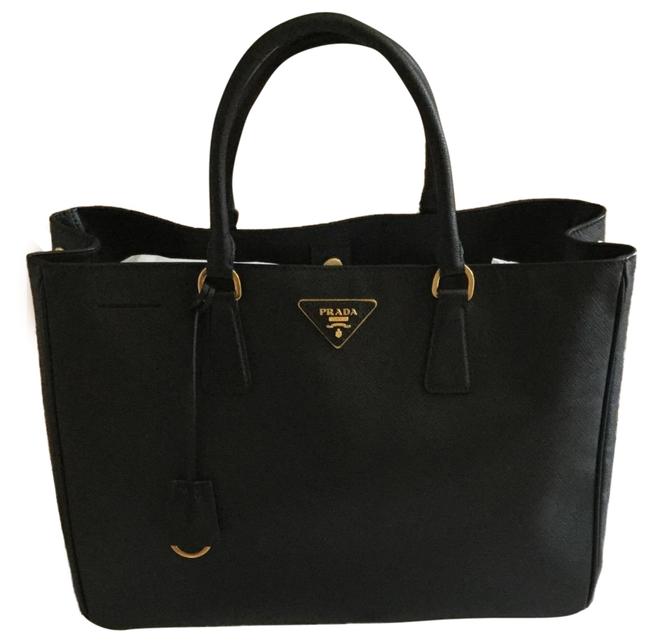 Prada Lux Saffiano Large Sale Nero Black Leather Tote