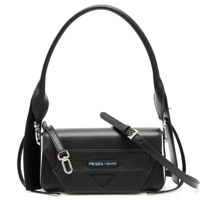 Prada 1bd166 Manuelle Black Leather Tote