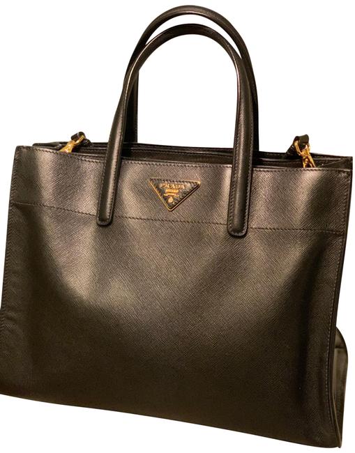 Prada Marmo Saffiano Leather Tote