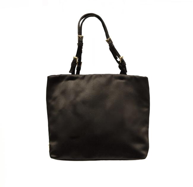 Prada Evening Bag Mini Dark Brown Satin Tote
