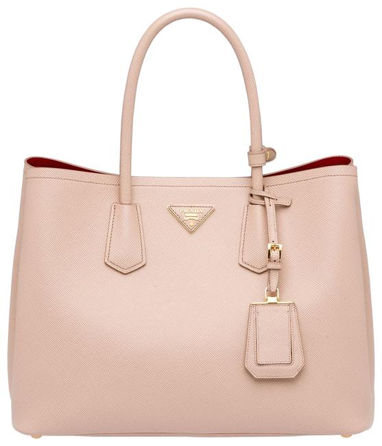Prada New Large Nude Beige Saffiano Leather Tote