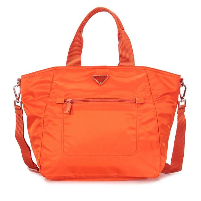 Prada Nylon Papaya Tote