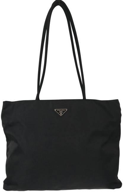 Prada Bag Nylon Tessuto Black Canvas Tote