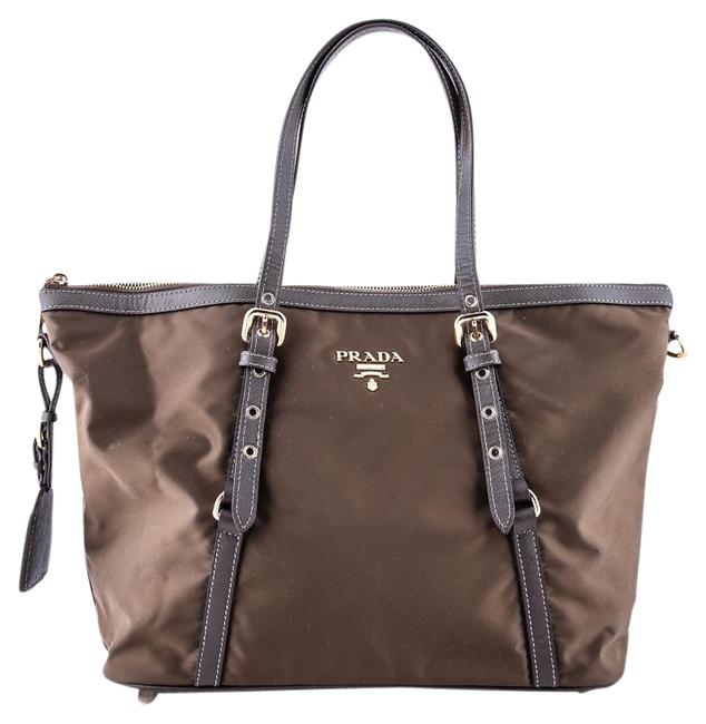 Prada Bag Brown Nylon Tote