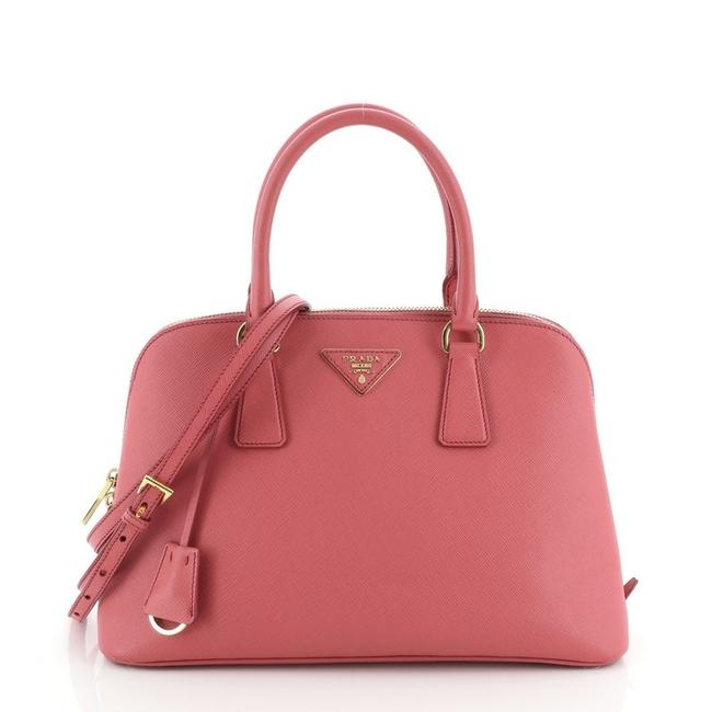 Prada Promenade Saffiano Medium Pink Leather Tote