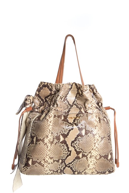 Prada Python Tan Tote