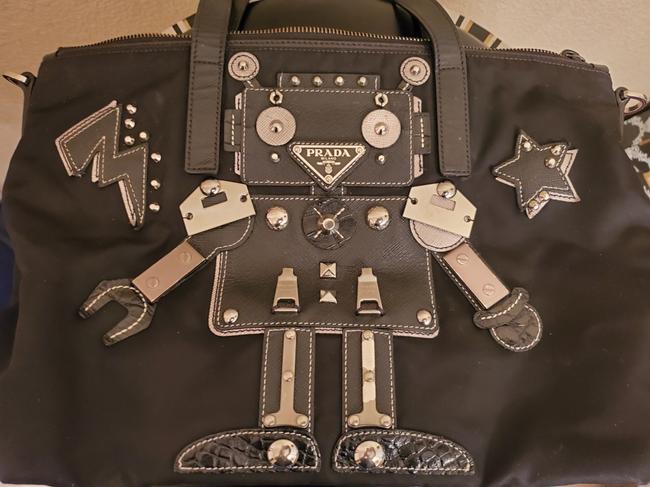 Prada Robot Black Nylon Tote