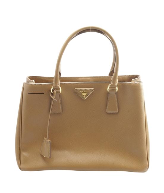 Prada Saffiano 146991 Tan Leather Tote