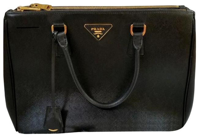 Prada Bag Saffiano Black Leather Tote