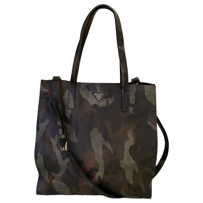 Prada Saffiano Camouflage Leather Tote