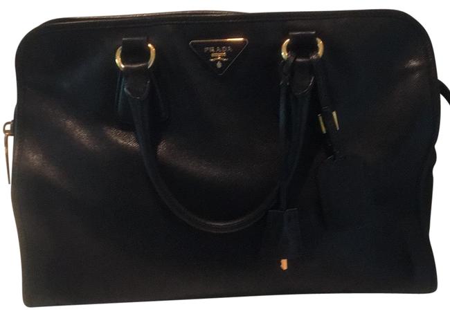 Prada Saffiano Leather Black Tote