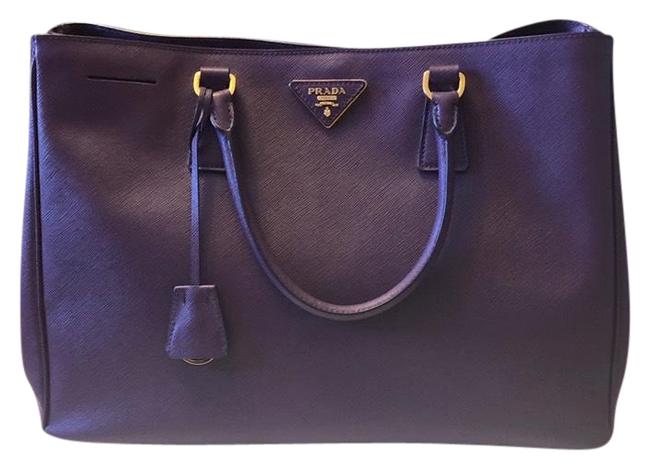 Prada Saffiano Luxe Iris Leather Tote