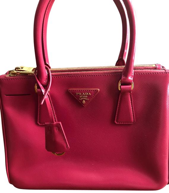 Prada Saffiano Pink Leather Tote