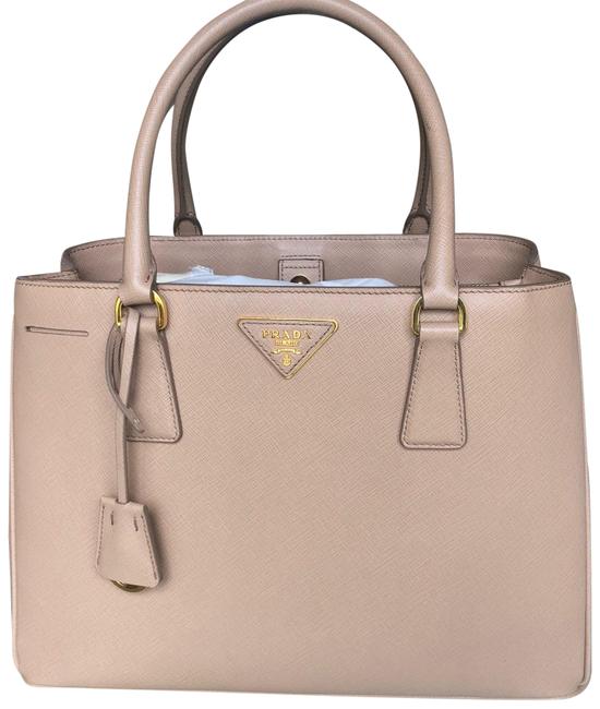 Prada Saffiano Sabbia Leather Tote