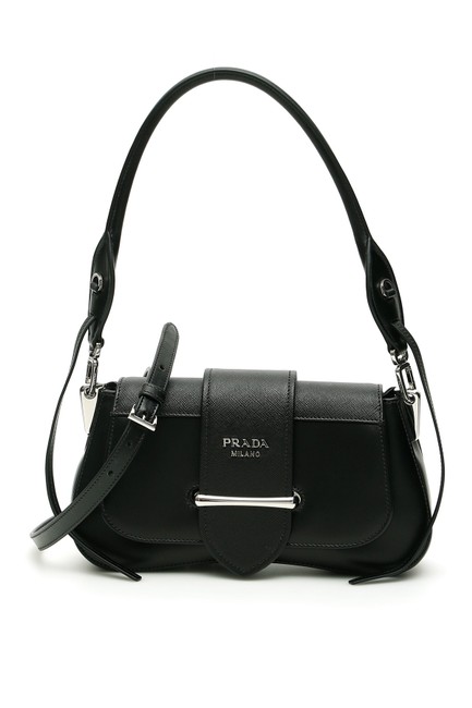 Prada Saffiano Sidonie Black Tote