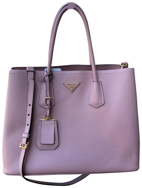 Prada Safiano Cuir Rose Pink Leather Tote