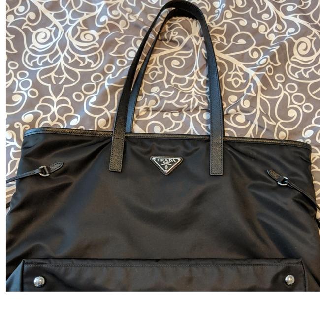 Prada Shopper Black Nylon Tote