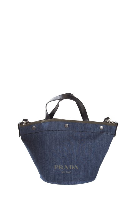 Prada Shopper Denim Tote